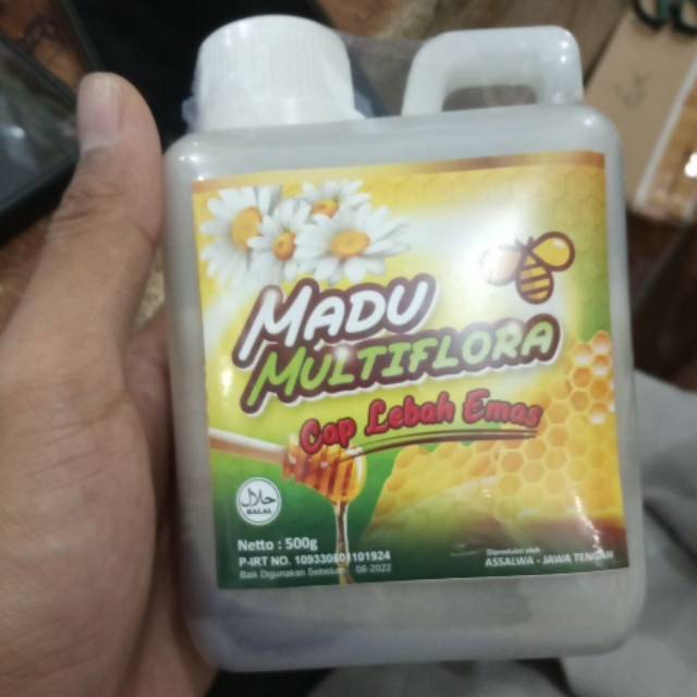 

Madu multiflora cap lebah emas 500gr