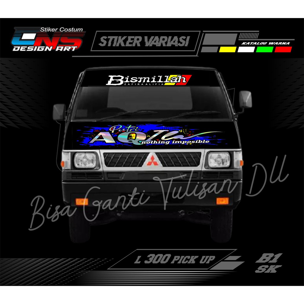 stiker L300 stiker decal L300 pick up stiker mobil L300 Pick up sticker decal L300 pick up