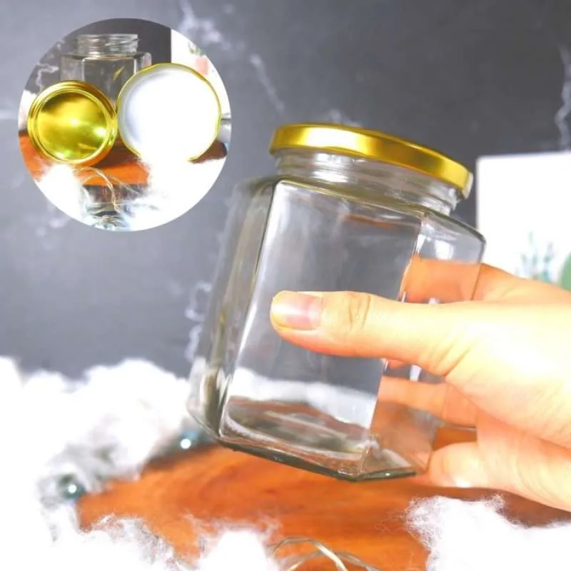 Botol Selai Hexagonal 500ml CS-G10 Kaca