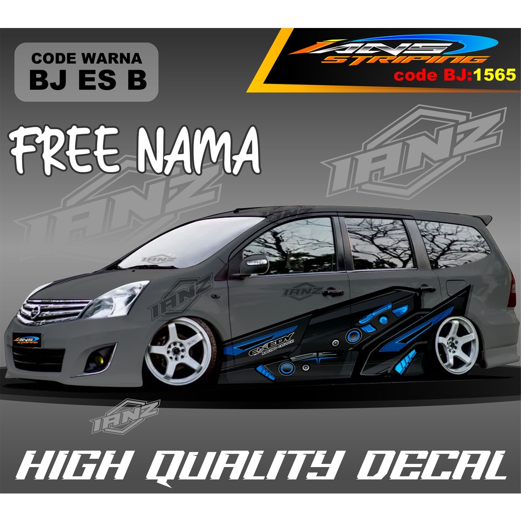 STIKER MOBIL GRAND LIVINA NEW DESAIN / STIKER MOBIL ALPHARD / STIKER MOBIL AVANZA / DECAL STIKER MOBIL XENIA / STIKER MOBIL