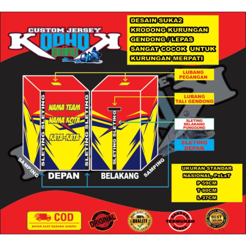 krodong dongdang merpati lepas / dongdang merpati gendong desain suka suka