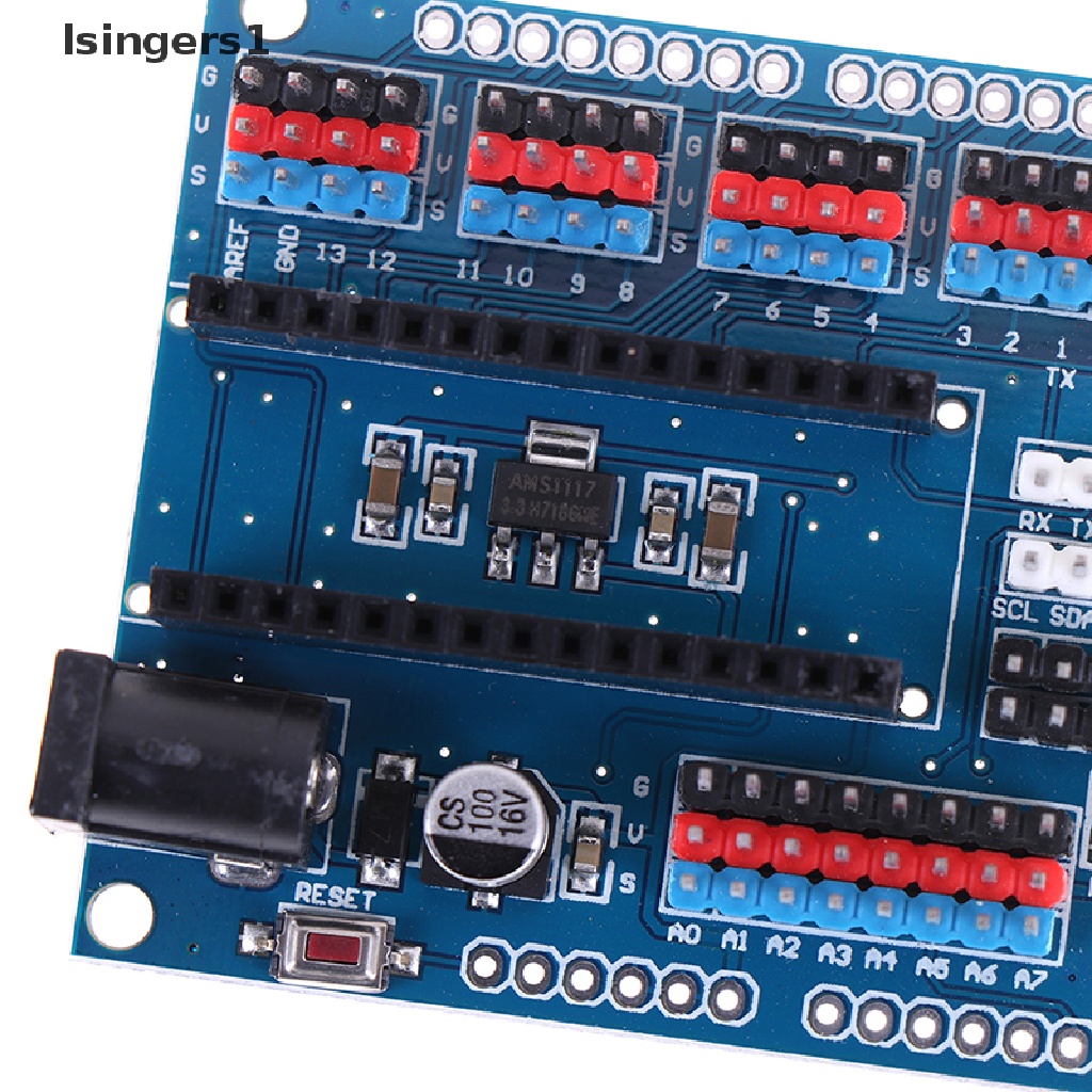 (lsingers1) Nano I / O Modul sensor shield expansion Untuk arduino r3 nano