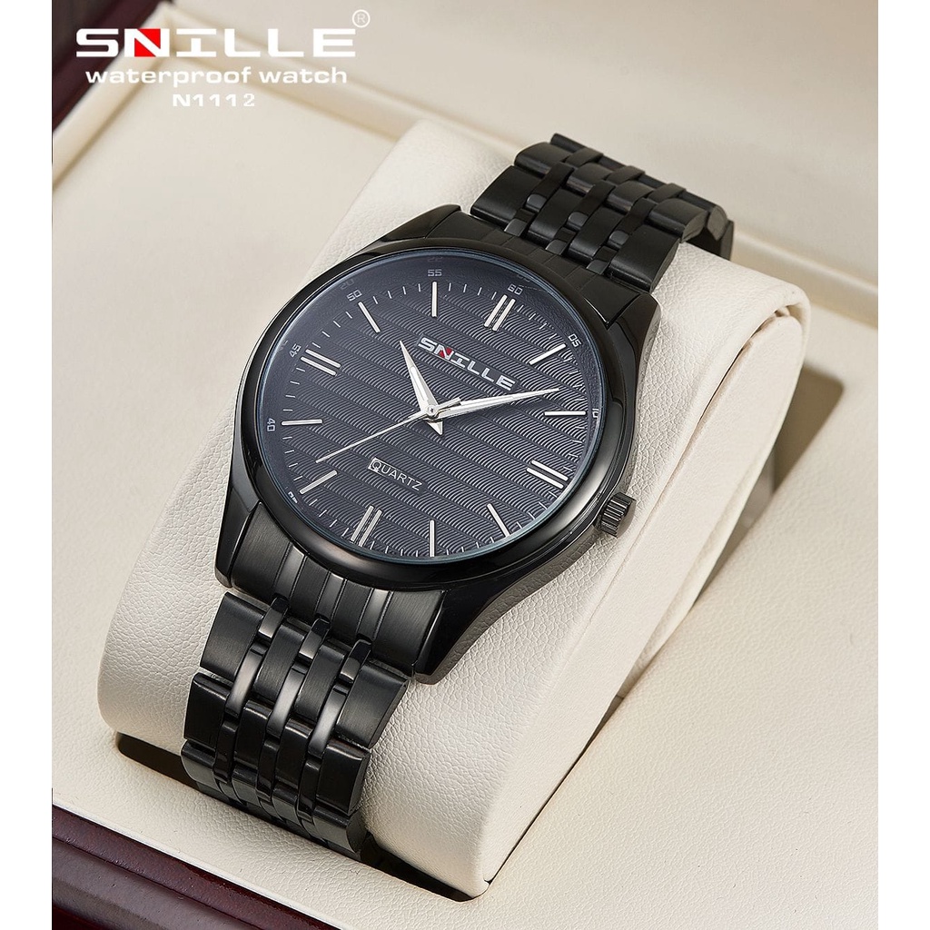 jam tangan pria SNILLE N1112 original strap rantai