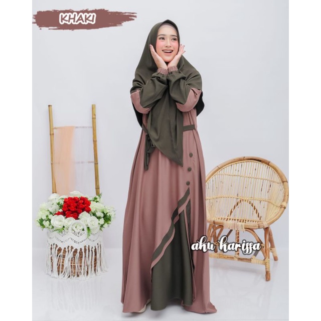 Jual Winda set ORI aku karissa, gamis original, gamis ity crepe