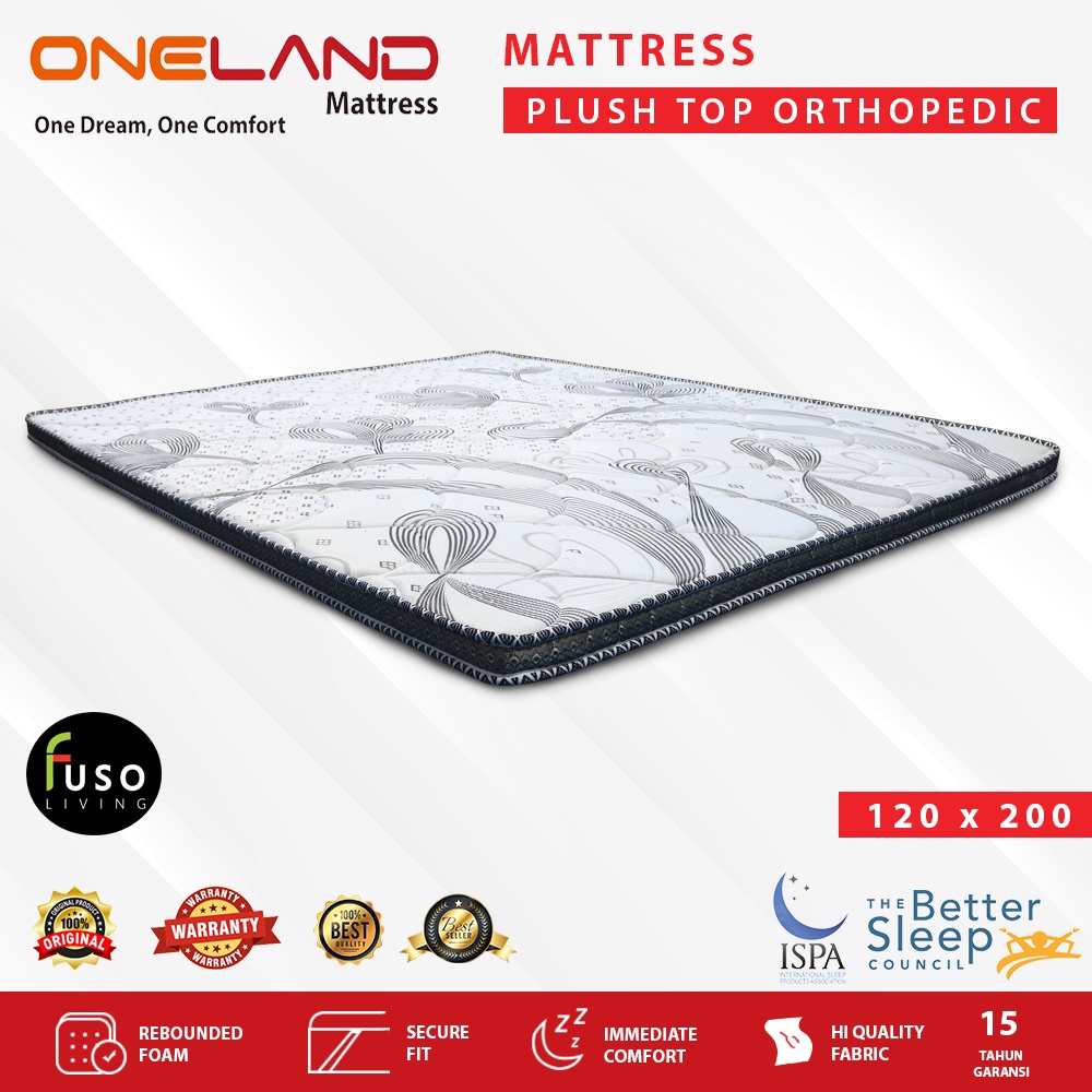 MATTRESS PLUSH TOP ORTHOPEDIC 120 x 200