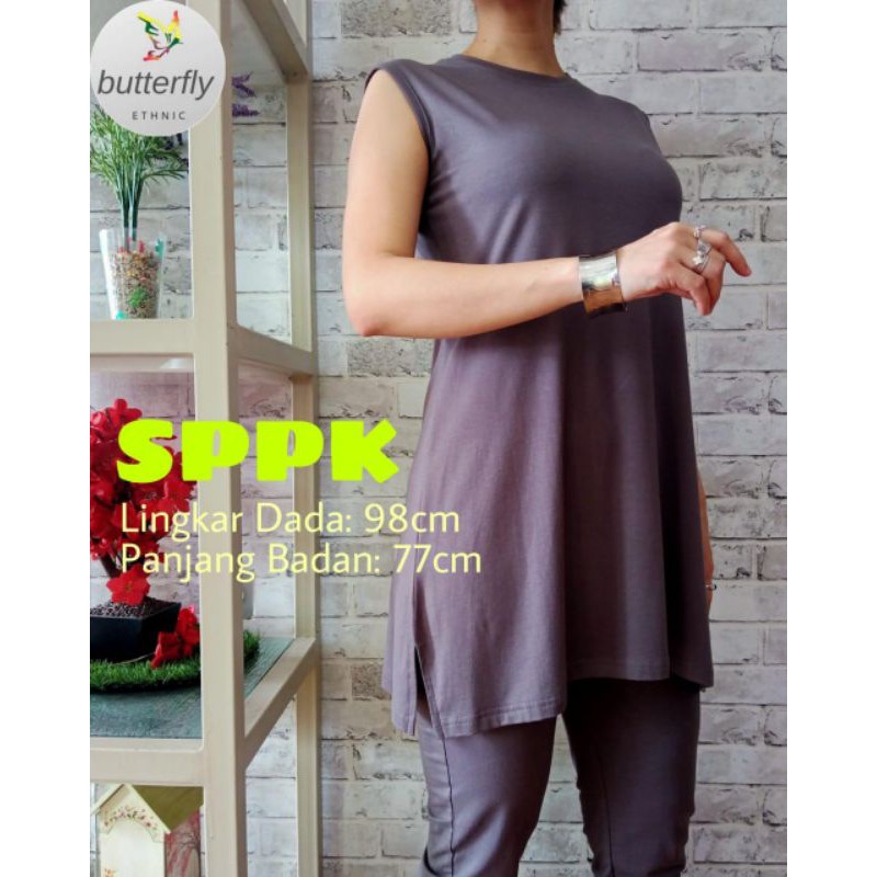 MANSET TUNIK KUTUNG/ Manset Kutung/ Tunik Kutung/ Bahan Spandek/ All Size