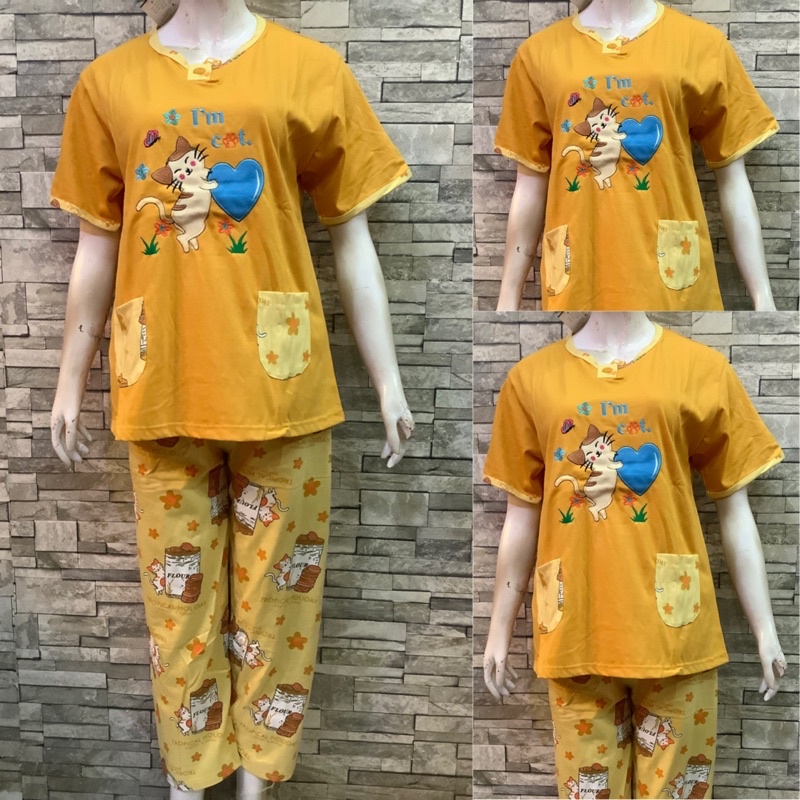 DAILILAN CP STANDAR | BAJU TIDUR | PIYAMA | COD-Im Cat Polos Kuning
