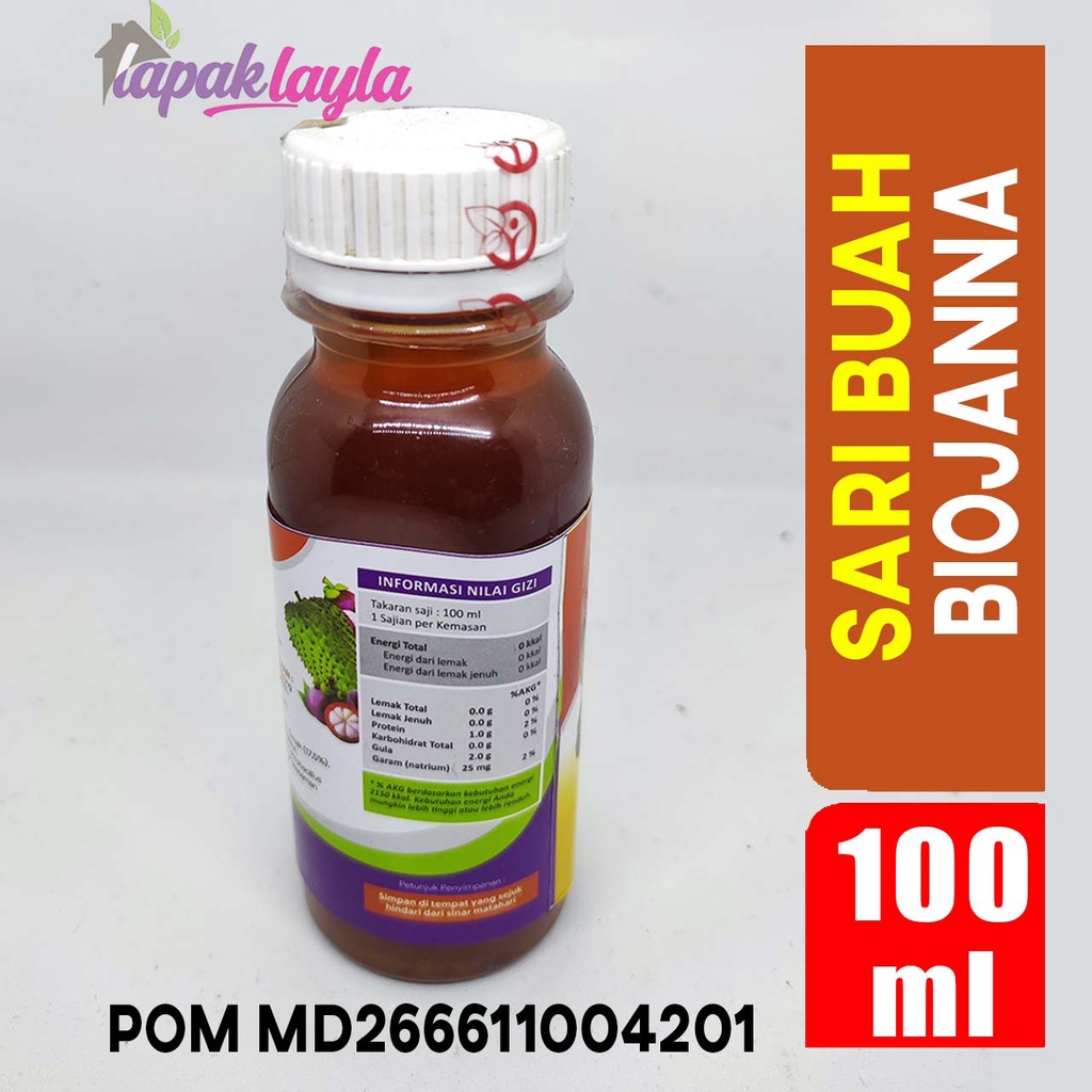 Sari Buah SB19 Probiotik Biojanna - Extrak Manggis Dan Sirsak