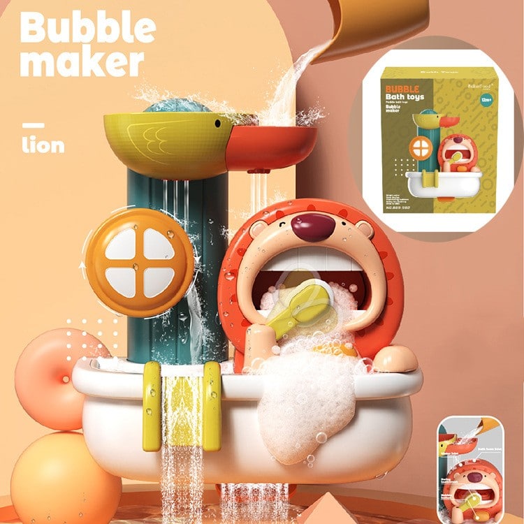 lion bubble bath toy