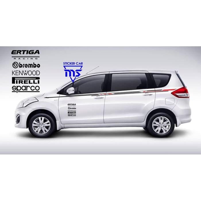 sticker stiker mobil suzuki ertiga side body sponsorship custom text