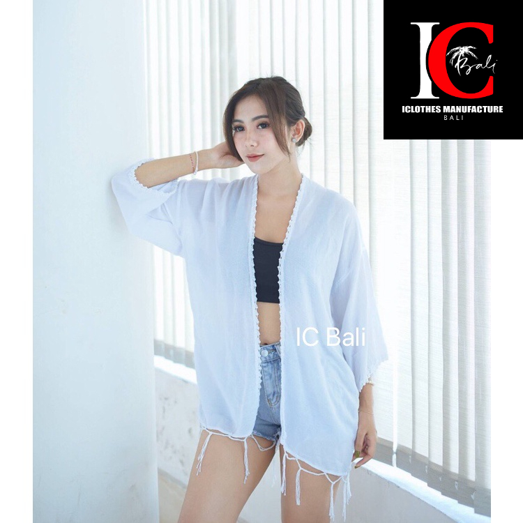 CARDIGAN PENDEK RAJUTAN RENDA/ OUTERWEAR TERBARU C004