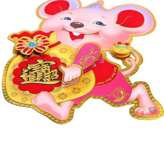 

Perlengkapan Imlek -Tempelan Tahun Tikus 2020 Uk Xl Dtspm4 Juara