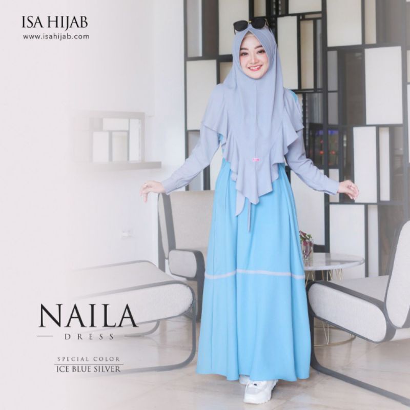 NAILA DRESS SET BY RAISA HIJAB (GAMIS + KHIMAR)