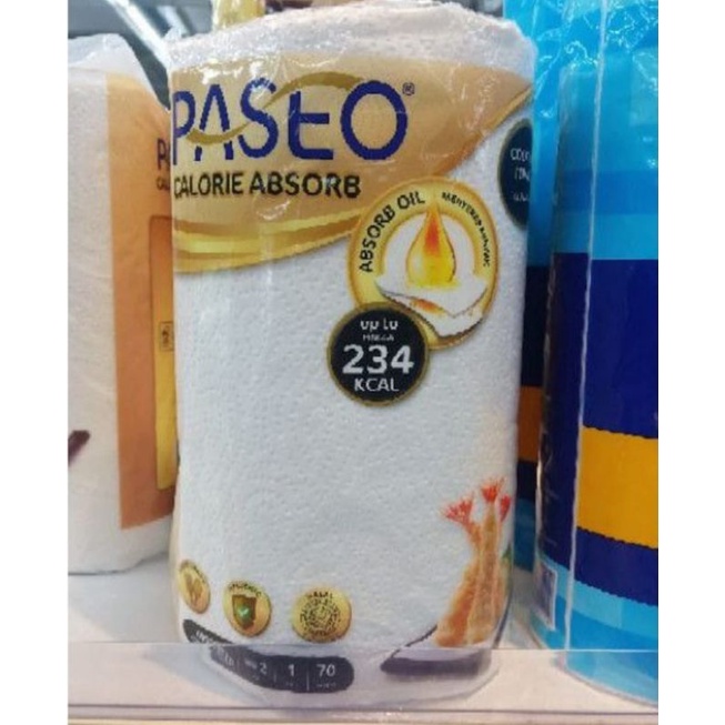 PASEO Calorie Absorb - tissue tisu dapur - alas minyak / gorengan - kitchen towel 70 sheet