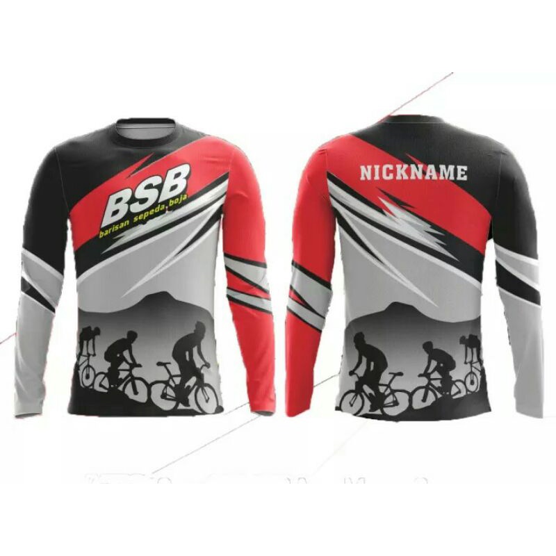 kaos jersy sepeda goes mtb gratis nama, logo,sponsor full printing