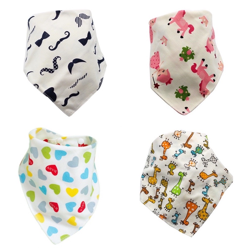 Celemek Anak katun bibs bayi segitiga celemek katun anak bib bayi katun slabber bayi slabber anak scarf bayi tadah air liur ences bayi