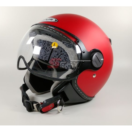 Helm Half Face Zeus 210 Matt Red