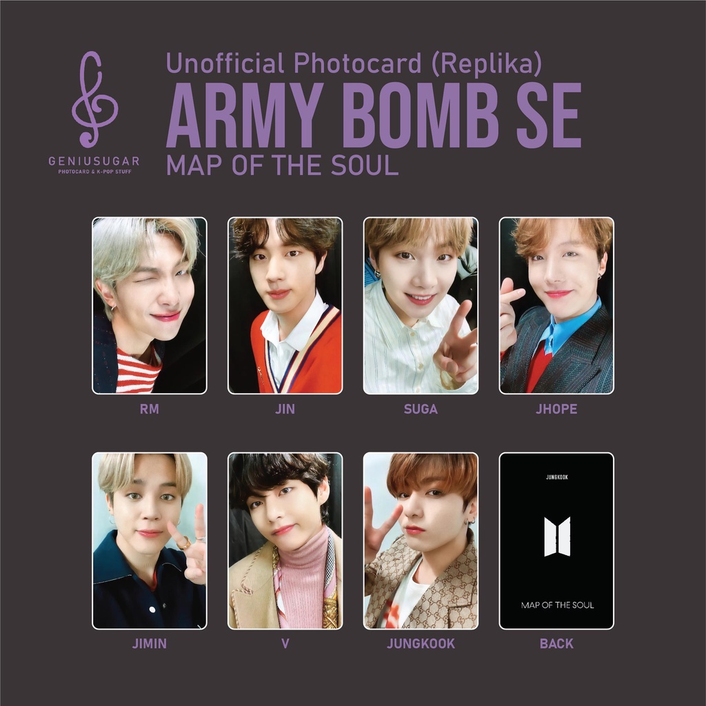 [REPLIKA BTS] PHOTOCARD ARMY BOMB SE MOTS UNOFFICIAL