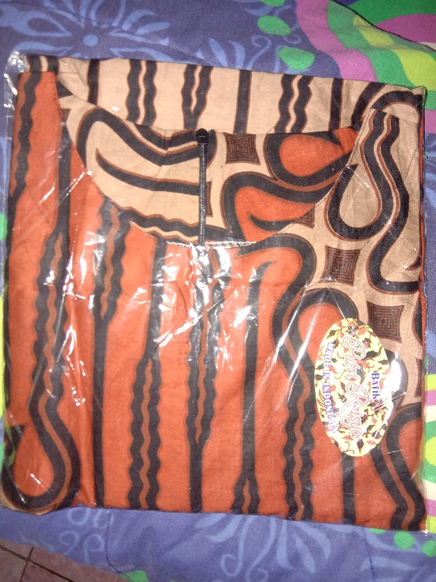 Tunik Batik Parang Big Size Tunic Batik Cewek Seragam Batik Kerja Monica #3 Batik Jumbo Muslim Besar