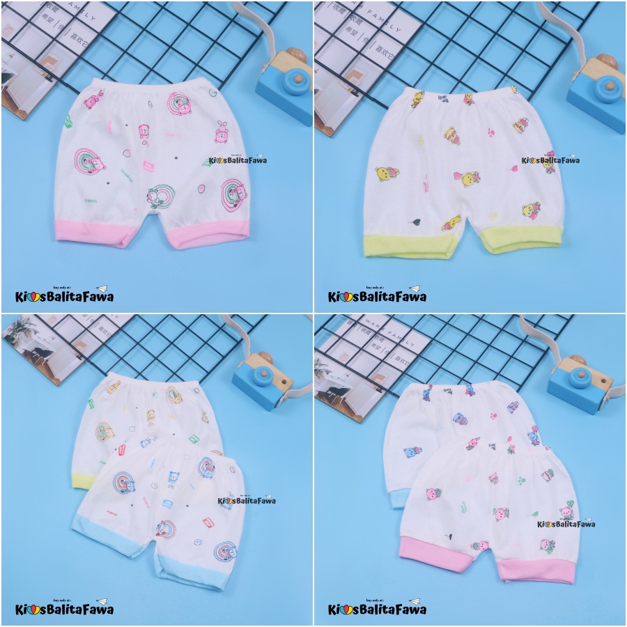 (ISI 6-12 PC) Celana Pendek Bayi / SNI Bawahan Baby New Born Anak Laki Perempuan Celana Bayi Pop Grosir Babycinnamon