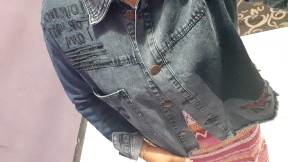 Jaket Jeans Crop Wanita -jaket Jeans-jaket Rawis