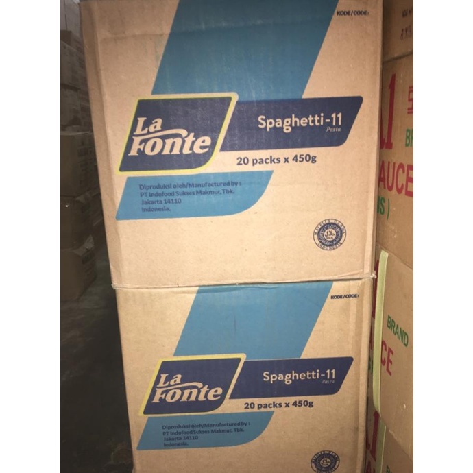 

Spageti Lafonte 11 Dus / Spageti La Fonte Karton / Spaghetti 20 packs