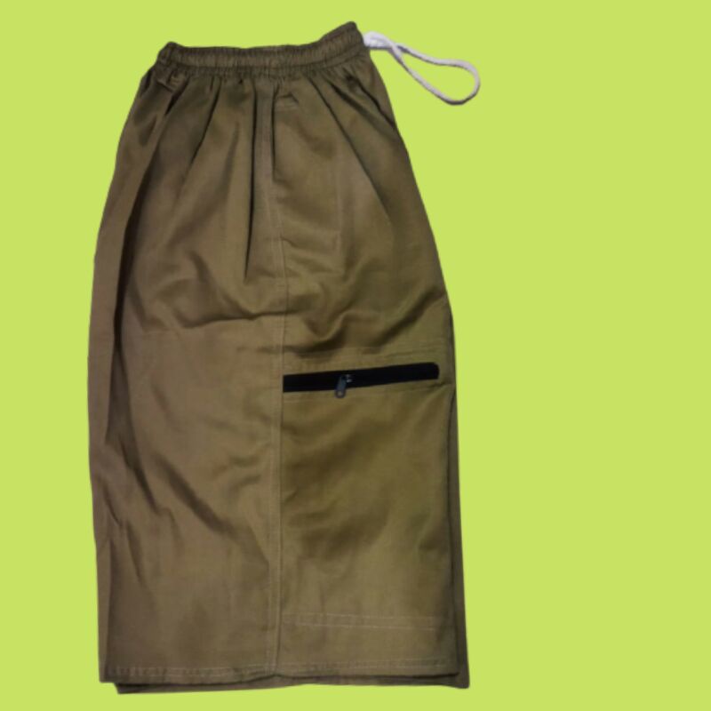 Celana Celan Celanq Velana Pendek Pndek  Kargo Cargo 3/4 3 4 Polos Kolor Remaja Bapak Bapak2 Pria Co