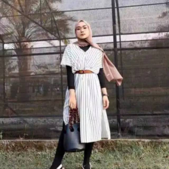 kaftan salur wolfis murah free ikat pinggang