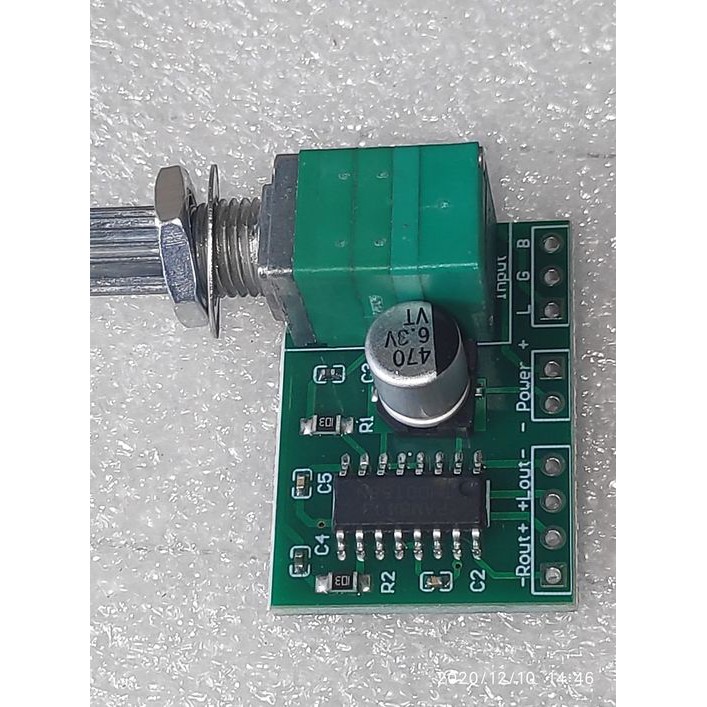 Kit Mini Ampli potensio PAM8403 Super Mini amp Stereo Audio Amplifier 2x3W 5V PAM8403