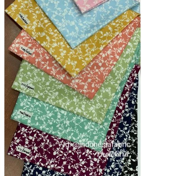 ✺ KAin Bahan Meteran KAtun Jepang Tokai Senko Motif Furano ✿