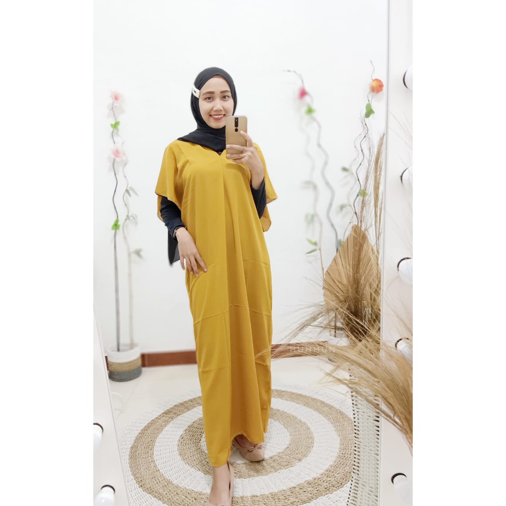 CUCI GUDANG!! DAISHA DRESS / KAFTAN POLOS PUSATGROSIR_SOLO