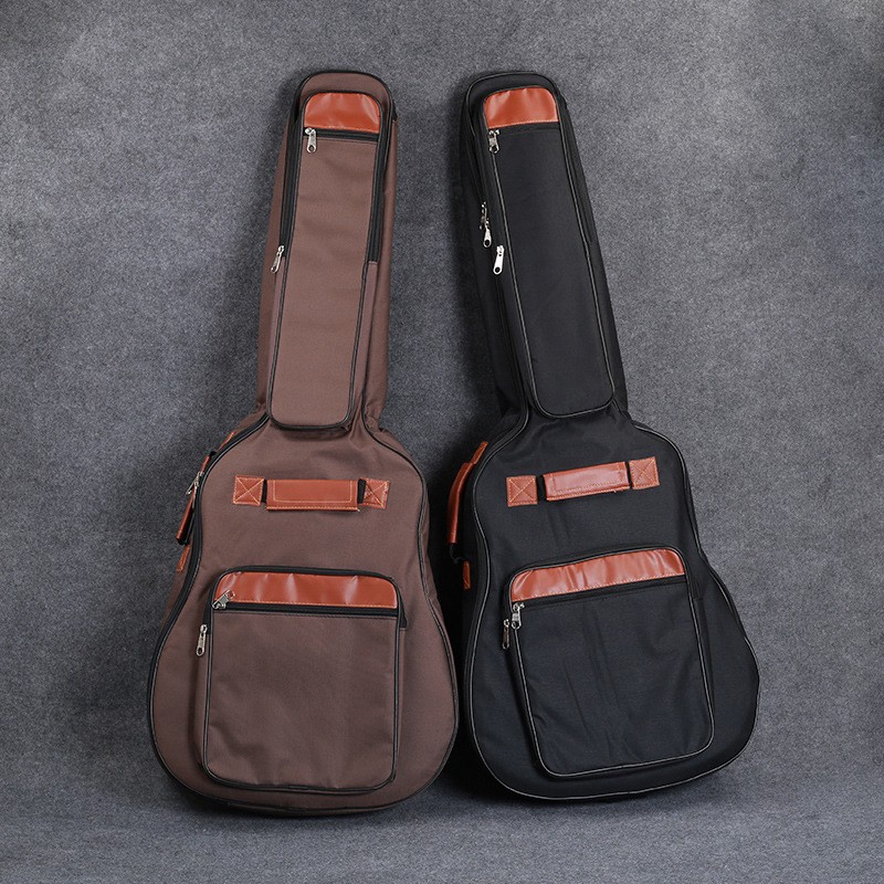 COD 41 Inch Tas Gitar Akustik/Elektrik Cover Waterproof Soft Case Gitar dengan Tali Saku Depan 8MM Cotton Padded