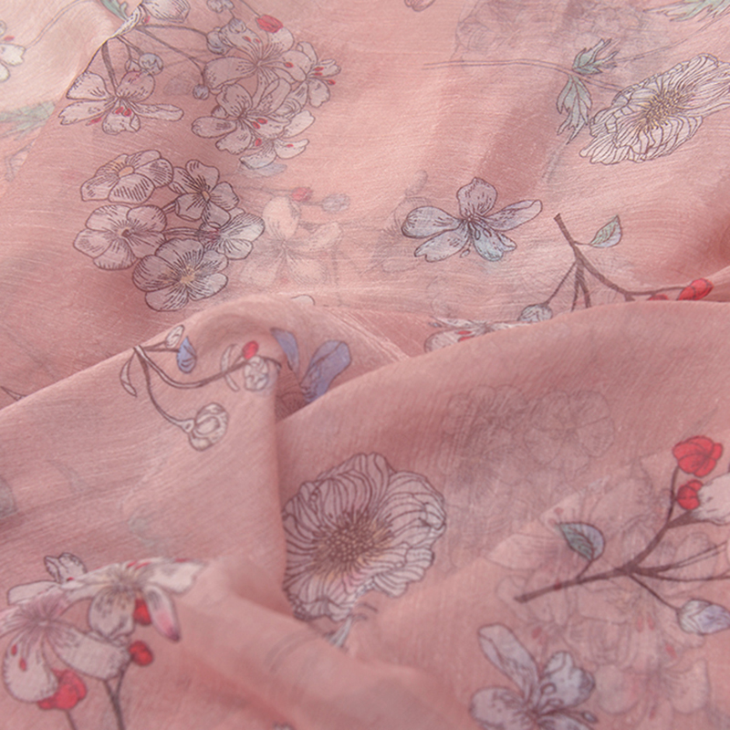 Kain Brokat Dan Kerut Bahan Sifon Sutra Imitasi 2 Warna Motif Bunga Shopee Indonesia