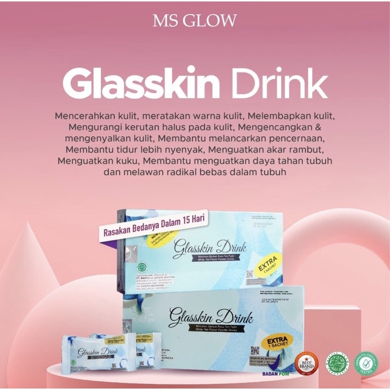 

GLASSKIN DRINK MSGLOW (minuman pencerah kulit)