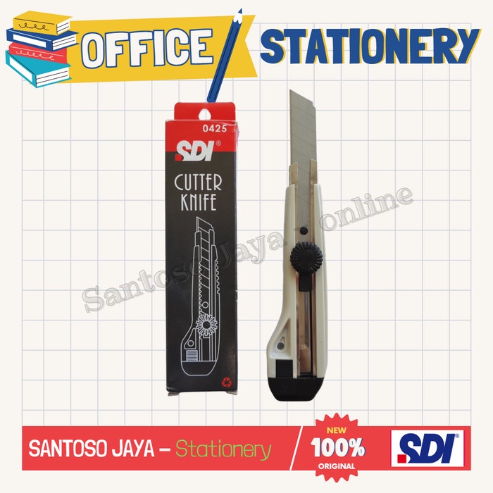 

Cutter SDI 0425 - Pisau Pemotong Kertas - Kater SDI 0425 - 18mm