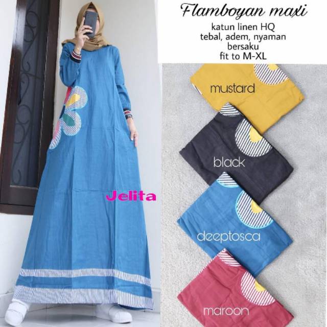Gamis  Flamboyan Maxi by Jelita