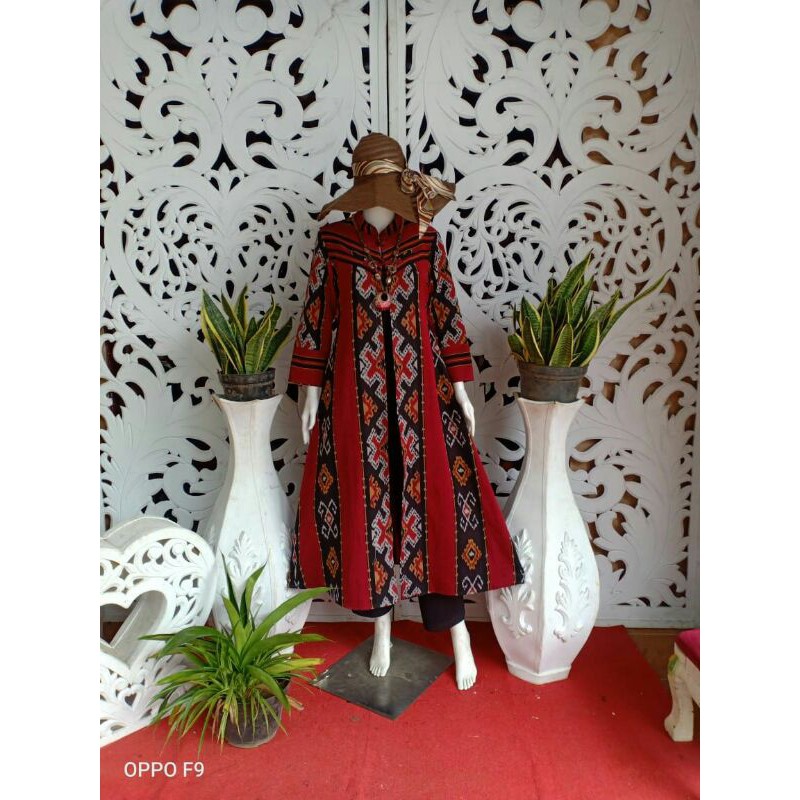 long outer tenun etnik