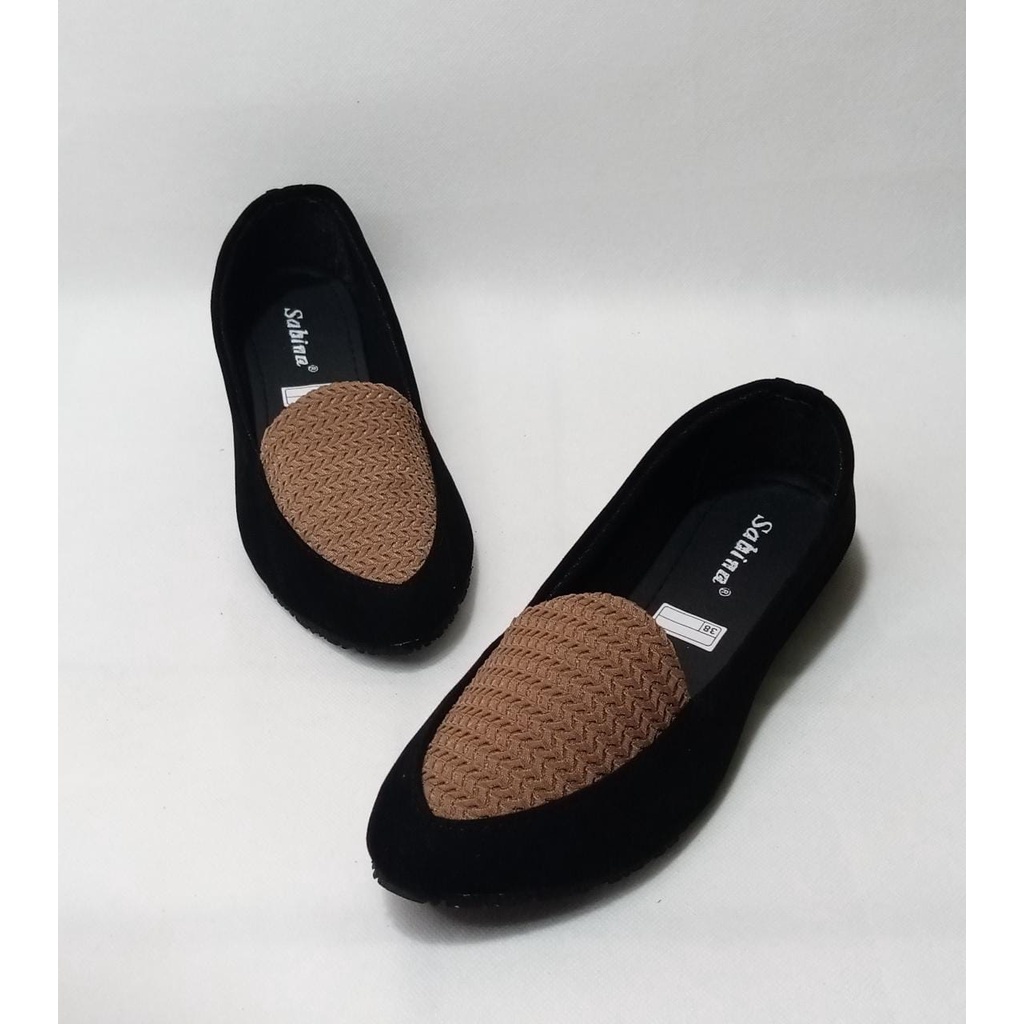 Sepatu wanita Casual Sepatu Wanita Murah Flatshoes Lidah Dixie Balet Sol Karet