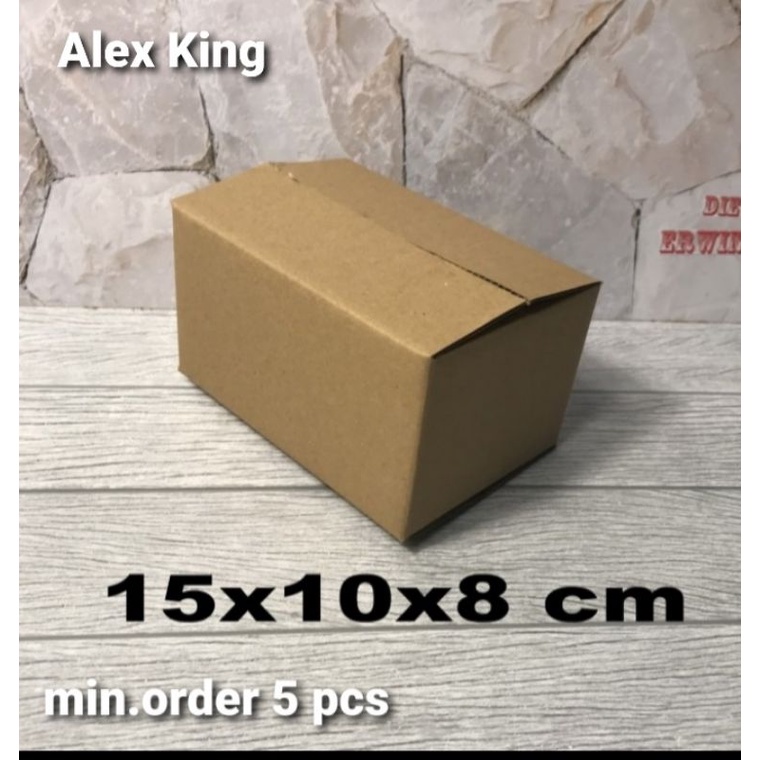 

Kardus / box / uk. 15 x 10 x 8 cm / karton packing polos baru ST