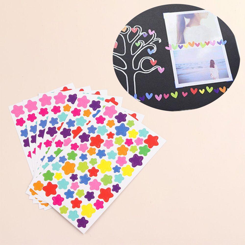 Nanas 6lembar Stiker Hadiah DIY Craft Heart Award Photo Album Decor