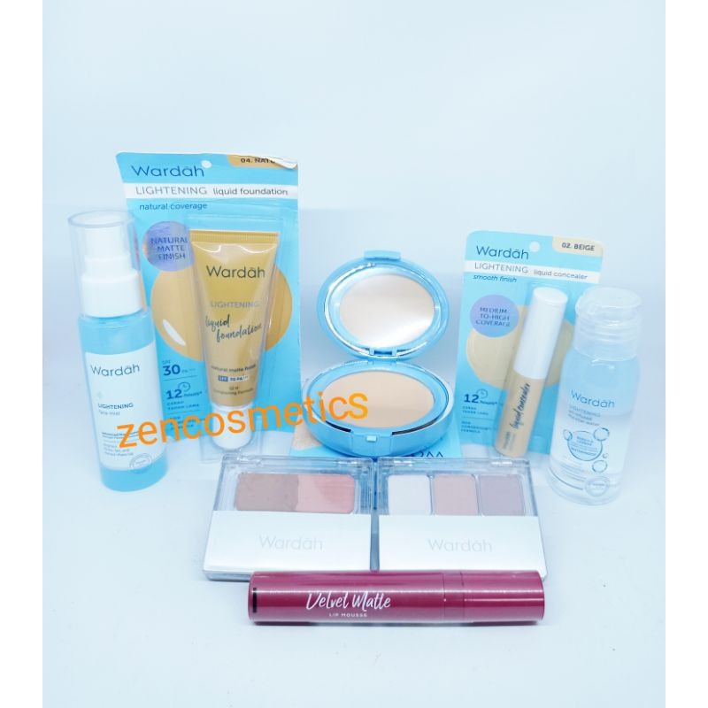Paket Wardah Make Up Seserahan / Wardah Make Up Lightening  original