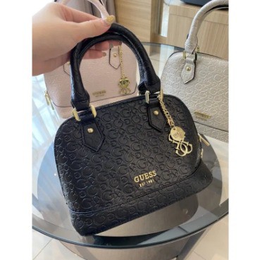 [TANG&amp;YENNY]TAS WANITA TO HANDLE GUESS ALMA HOLO WITH TASSEL IMPORT QUALITY # 6638