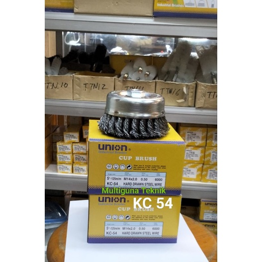 sikat mangkok kawat baja kepang cup brushes KC 54/ 5inch 125mm / M 14 x 2.0 Union