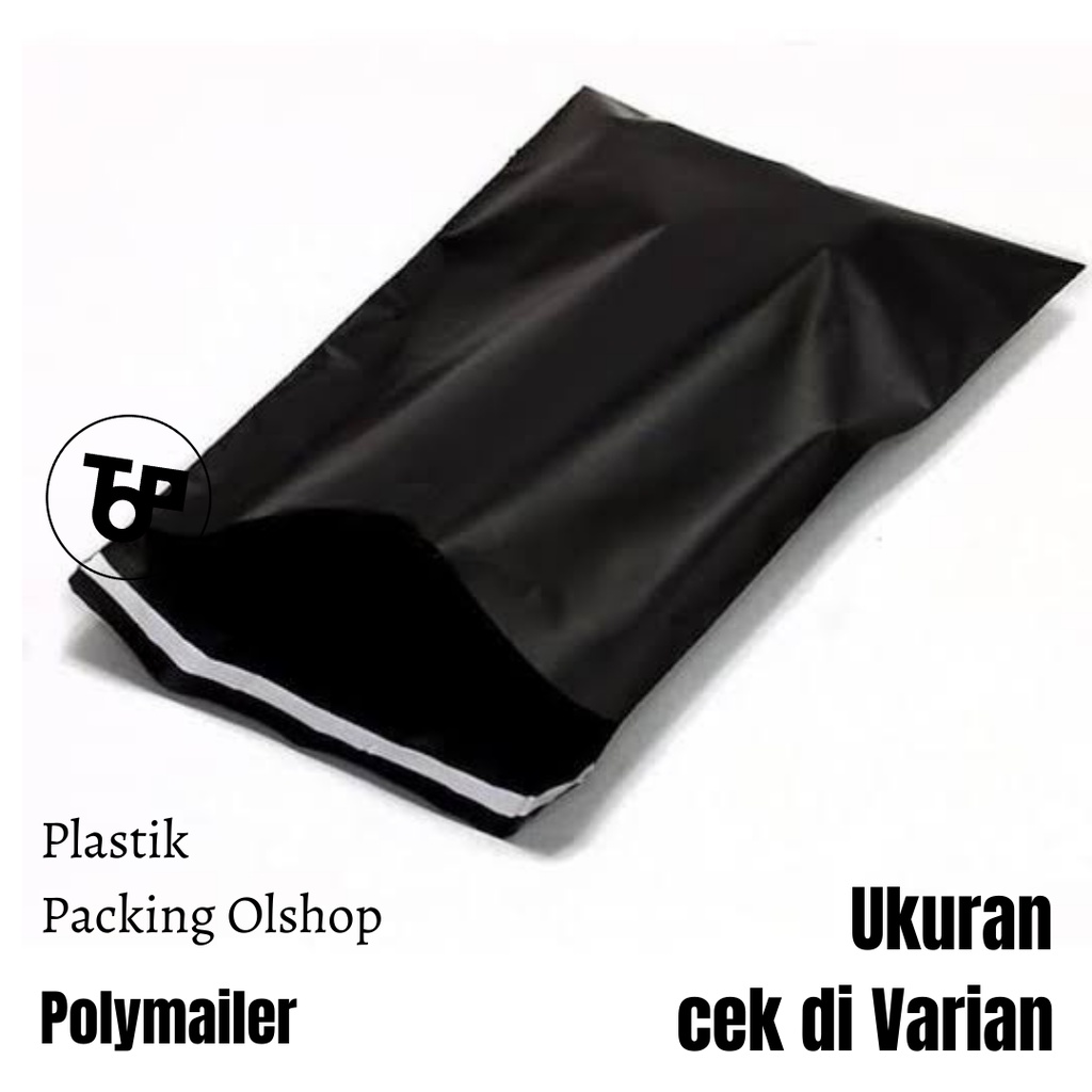 

Plastik Packing Polymailer HITAM Olshop Premium Serbaguna Promo