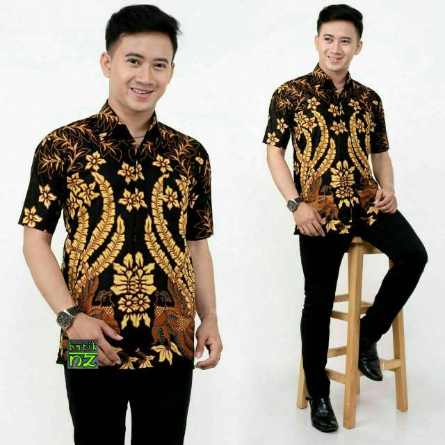 BISA COD MURAH HEM PRIA LENGAN PENDEK / hem batik /  hem lengan pendek