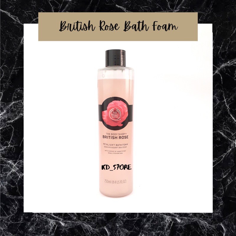 The Body Shop British Rose Petal Soft Bath Foam 250ml