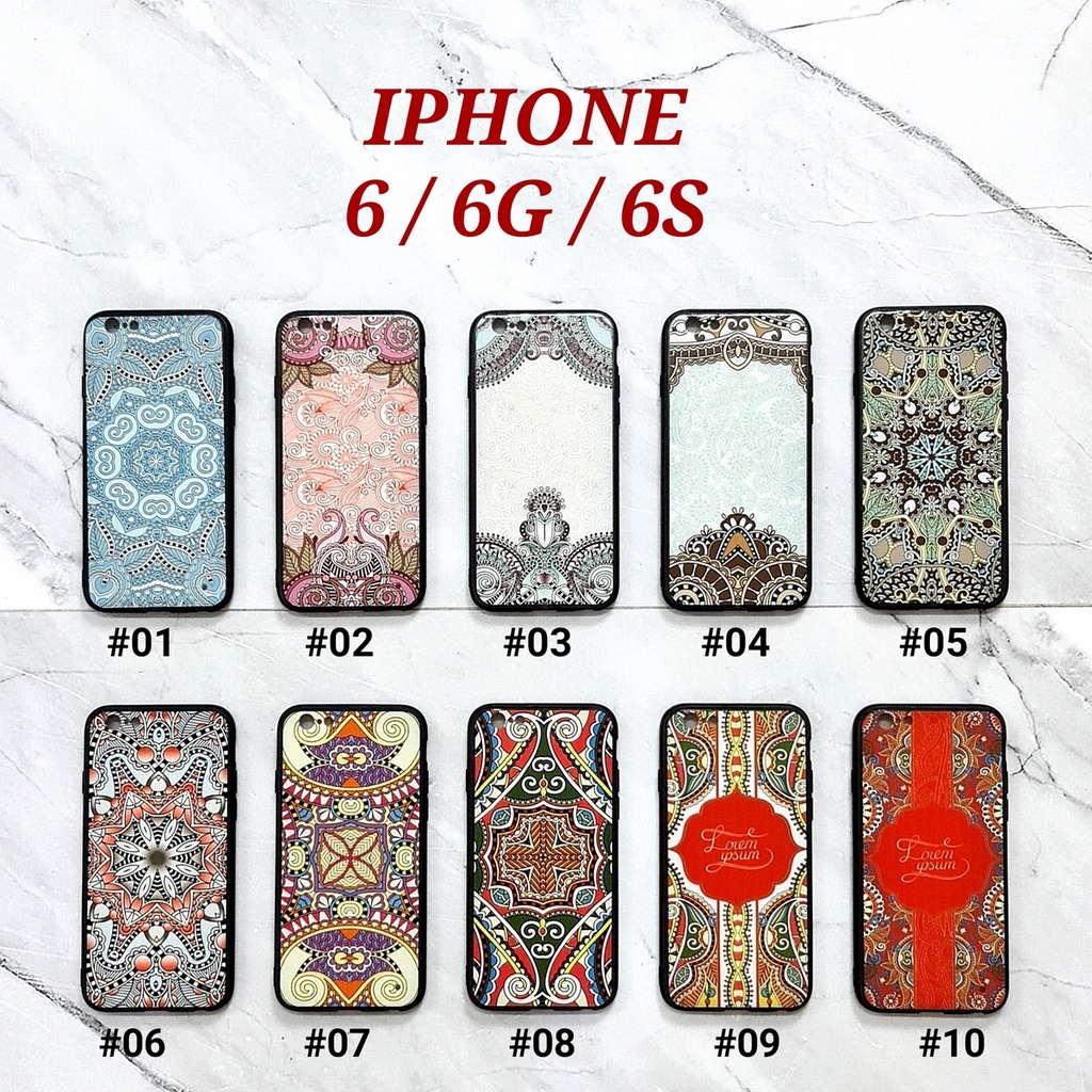 [ BUY 1 GET 1 FREE ] FBG - IPHONE 6 6G 6S 6 PLUS 7 8 SE 2020 7 PLUS 8 PLUS X XS | BATIK GLOSS Soft Hard Case Full UV Glossy