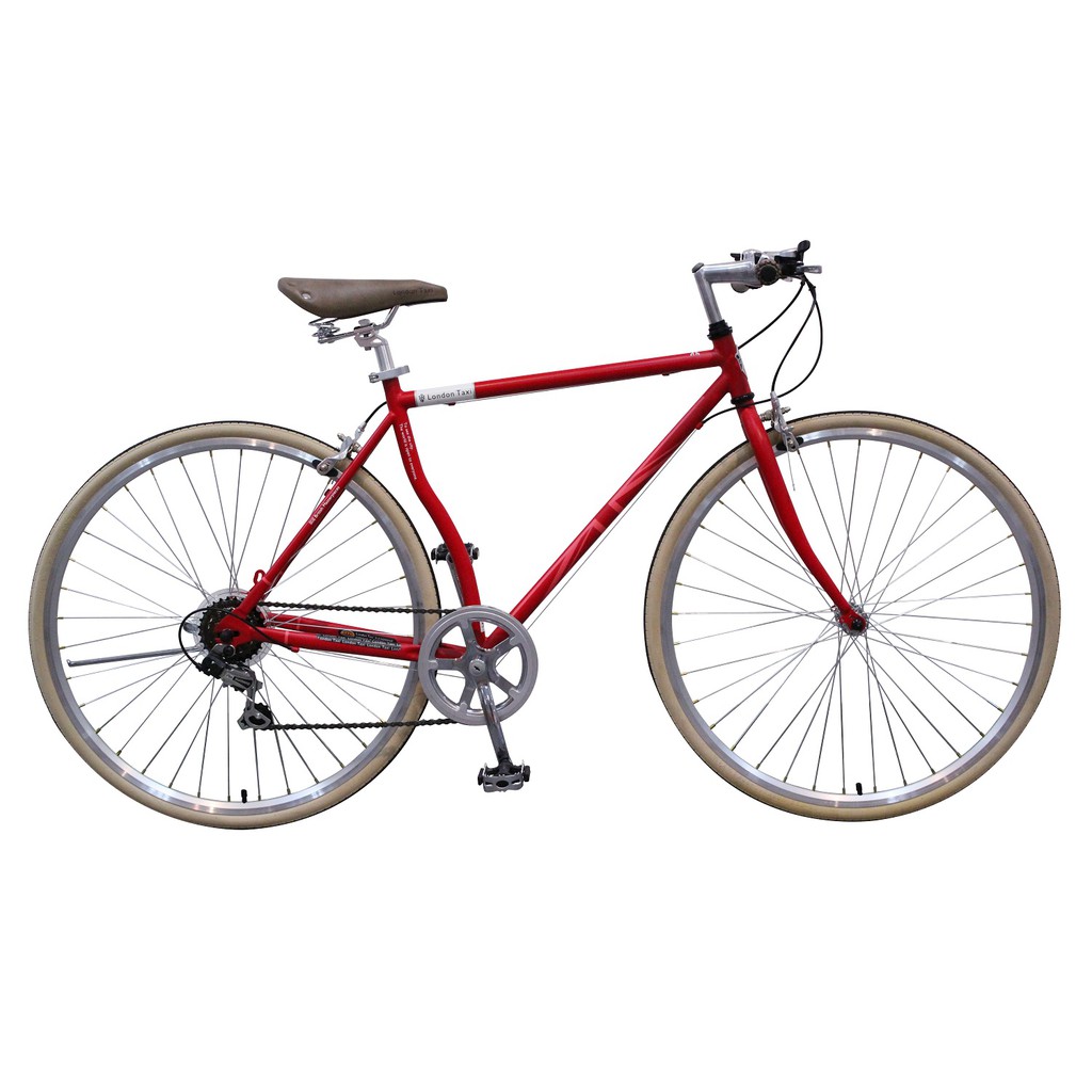 Sepeda London Taxi Roadbike 700 C 6 Speed - Red