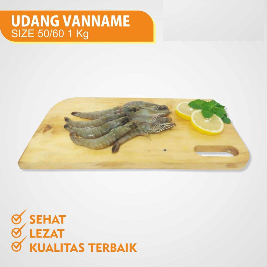 

UDANG VANNAME SIZE 50-60 1 KG / UDANG BEKU / FROZEN SHRIMP
