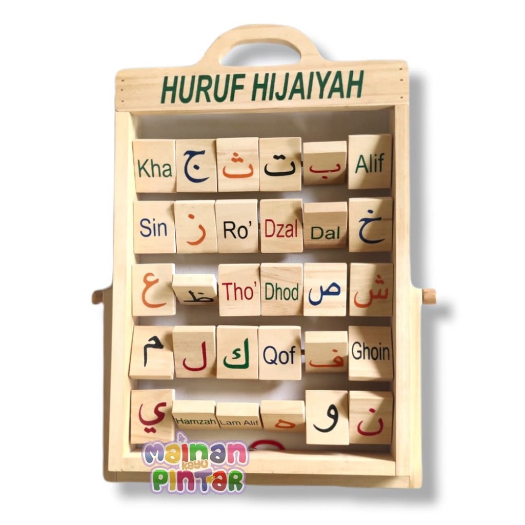 Sempoa Hijaiyah Natural Ukuran Besar